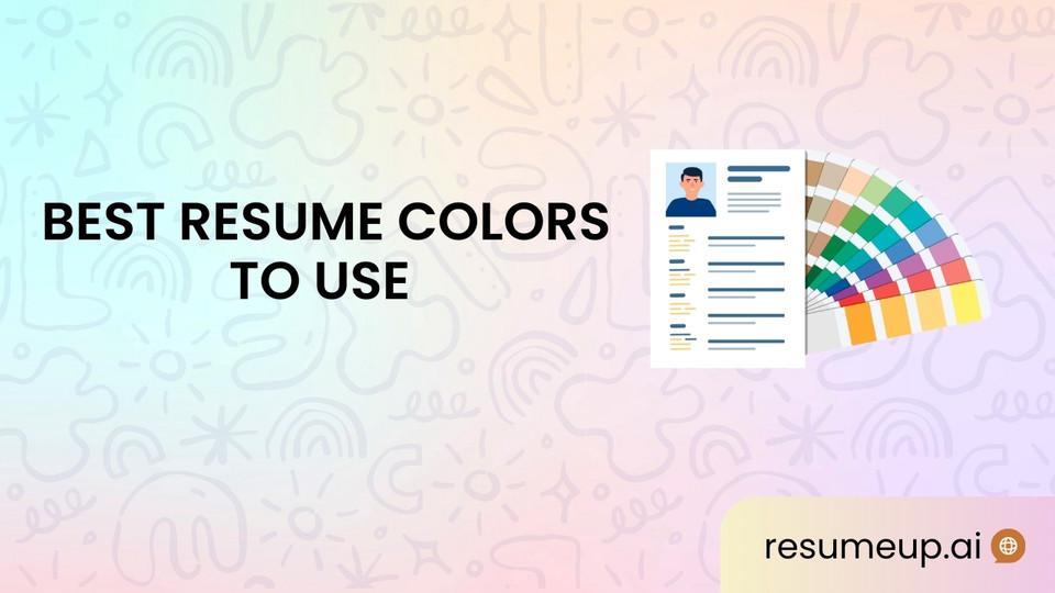 Illustration of resume colors