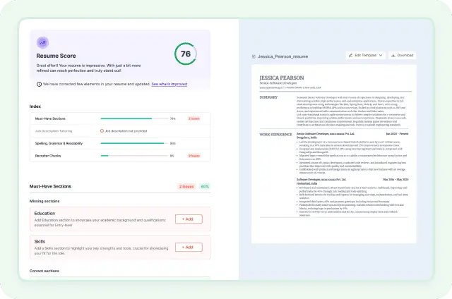 AI Resume Builder tool image