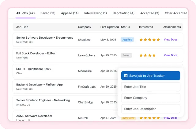 AI Resume Builder tool image