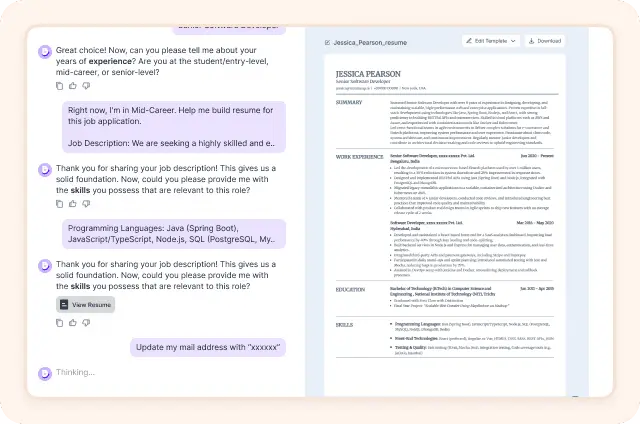 AI Resume Builder tool image